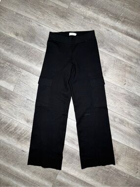 Aritzia The Group High-Rise Black Wide-Leg Cargo Pants for Women